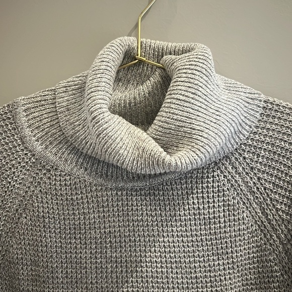 SEVEN SISTERS Waffle knit Turtleneck Shirt - Picture 3 of 7